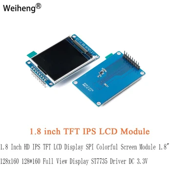1.8 Polegadas HD IPS TFT LCD SPI Tela Colorida Módulo de 1,8 128x160 128160 Completa Exibição de ST7735 Driver DC 3.3 V