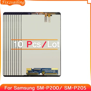 10 Pcs /Lotes Para Samsung Tab 8,0 2019 SM-P200 SM-P205 P200 P205 Tela LCD Touch screen Digitalizador substituição de Peças 100% Testado