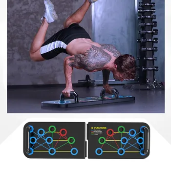 1Pcs de Dobramento Push-up Placa Multifuncional Portátil Push-UP Rack de Formação do Conselho Muscular, Treino de Ginásio em Casa Equipamentos de Fitness