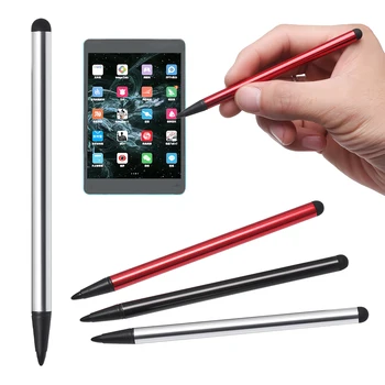 2 em 1 Caneta Capacitiva Touch Screen Stylus caneta para Tablet iPad Celular Samsung PC Caneta Lápis Multicoloridos de Alta Precisão