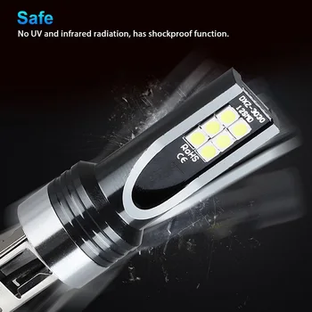 2PCS H1 LED Lâmpada de Farol Kit de Conversão Alta Baixa Feixe de 100W 6500K Branco Super LED de Alto brilho de Alto Poder de Carro Luzes