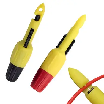 2PCS Mini Fio Piercer Vermelho Amarelo Preto o Fio de Sonda de Perfuração Não destrutiva Pin de Reparação Para o Carro Circuito de Detecção de