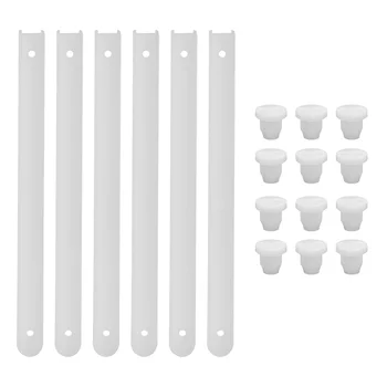 3 Conjuntos de Gaveta de Plástico Slides Desliza Branco Gavetas Guias Hardware Barras de Trilho de Acessórios de Escada de grades de