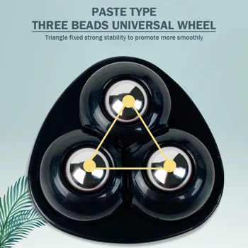 4pcs Colar Universal Roda 360 Graus de Rotação Livre Auto-Adesivo Rolando Rodízio Polias Nenhum Ruído para posições de Armazenamento de Caixa de Mobiliário