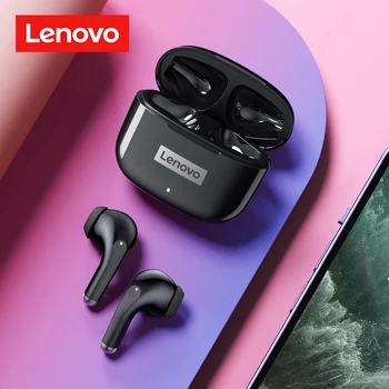 A Lenovo LP40 Pro Original sem Fio Bluetooth Fones de ouvido TWS Esportes Fones de ouvido Impermeável Fones de ouvido com Microfone Toque de Controle do Fone de ouvido