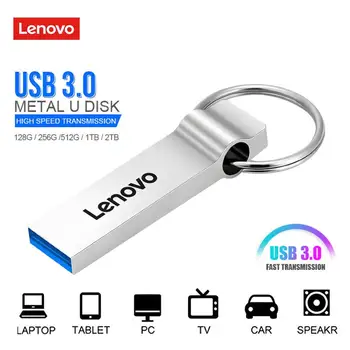 A Lenovo Metal 2TB Usb 3.0 Flash Drives de Alta Velocidade Pendrive de 1 tb de 512GB Unidade Usb Portátil SSD Memoria Flash Disk 
