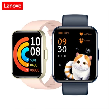 A Lenovo Novo Smart Watch 1.69 polegadas Full HD-toque de Chamada Bluetooth Smartwatch Heart Rate Monitor de Sono Relógios PK Xiaomi Redmi Assistir 2