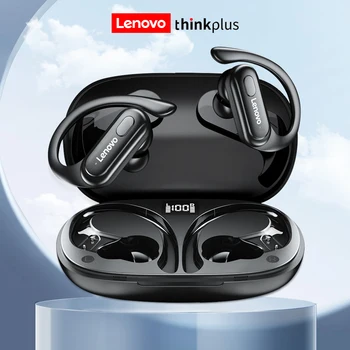 A Lenovo XT60 Bluetooth 5.3 Fones de ouvido TWS Verdadeiro Fones de ouvido sem Fio Toque Impermeável Fone de Redução de Ruído Earhooks com Microfone