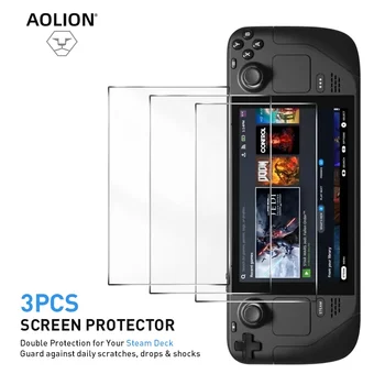 Aolion 1/2/3 Pack de 7 Polegadas Premium Protetor de Tela Para o Vapor Deck de 7 Polegadas Anti-risco 9H Vidro Temperado Filme de Vapor De Convés