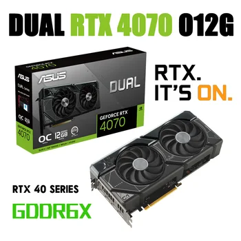 ASUS RTX Série 40 Placa de Vídeo Dual GeForce RTX 4070 OC 12 GB GDDR6X 192Bit 21000MHz PCI Express 4.0 8pin Placa Gráfica NVIDIA