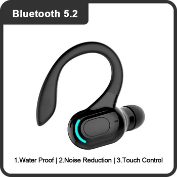 Bluetooth 5.2 Fones de ouvido sem Fio Fones de ouvido Fone de ouvido Com Microfone Mini Fones de ouvido mãos livres com 24 horas de Fones de ouvido Para o IPhone Xiaomi Melhor