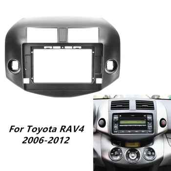 Carro Rádio Fáscia para Toyota RAV4 2006-2012 Auto Estéreo Kit de Montagem em Painel Moldura Guarnição Traço Moldura