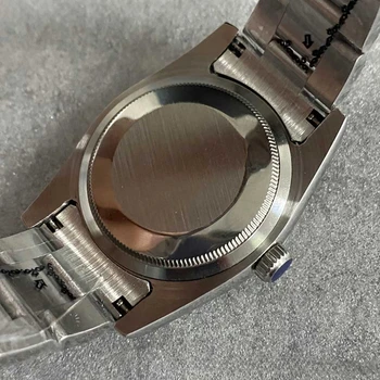 Caso relógio de 36mm para a Rolex Oyster Estilo Constante Movimento Caso Cinta de Aço Inoxidável Sapphire Vidro Adequado para NH35 36 Movimento