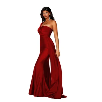 Casual elegante vestido sexy, Verão Vermelho Off Ombro Cetim Banquete de Casamento Noivado Noiva Brinde Vestido de Noite de Peixe Tail2023