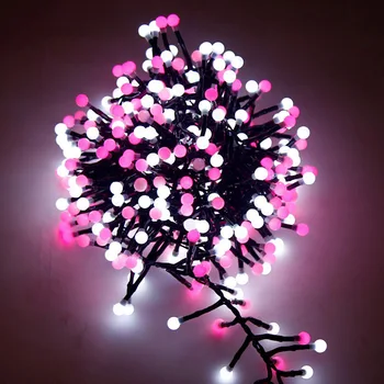 Cereja bola de Luz da corda LED 3M Bateria de Natal Decorativas Grande e colorida bola Lâmpada de Casamento Festa de Casa, Jardim de Fada Decoração
