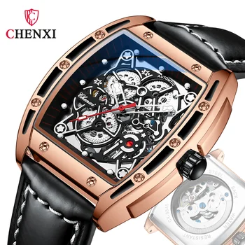 CHENXI 8865 Venda Quente Vibrato Masculina Oca Mecânico Automático do Relógio de Homens de Aço Inoxidável Fábrica de relógio de Pulso Reloj Hombre