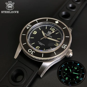 Cinqüenta Braças Relógio de mergulho NH35 Cristal de Safira Para Relógios de homens de 300 METROS à prova d'água Super Luminoso do Relógio Mecânico Automático