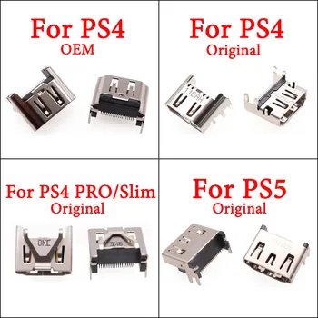 Compatível com HDMI Porta de Soquete do Conector de Interface de substituição Para Sony Para PS4 PS5 Para PS4 Pro Slim Jack