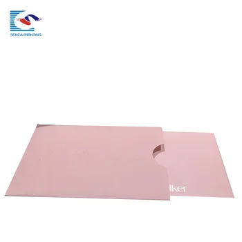 customizd design China fornecedor de alta qualidade, personalizados de papel rosa convite envelope para presente de casamento cartão