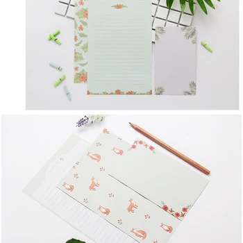 Envelope Linda Kawaii Escrever artigos de Papelaria Papel Requintada Carta de Papéis Portátil Flor Animal Envelopes para Casamentos Tipo 2