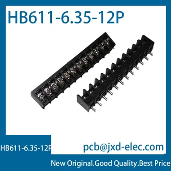 frete grátis ,HB611-6.35-12P barreira do bloco de terminais