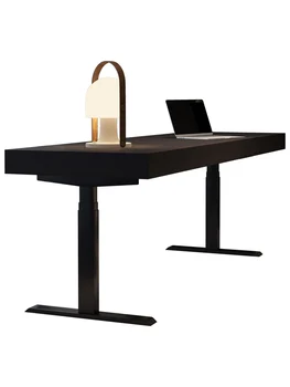 Italiano minimalista, mesa de computador, elétrico ajustável telefone, luz de luxo e minimalista estudo secretária