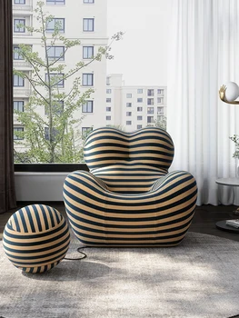 Italiano minimalista preguiçoso sofá Nórdicos moderna sala de estar criativa de móveis Única pessoa lazer sofá