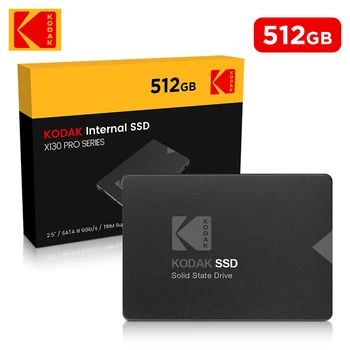 KODAK ssd X130 PRO SSD DE 512 GB SATAIII Estado Sólido Interno da Unidade de Disco Rígido de 512GB para o Portátil 550 MB/S Hdd Disco Rígido 2.5