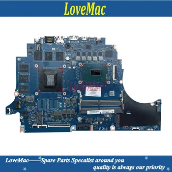 LoveMac DA0G3DMBCE0 Para HP Presságio 15-DC Notebook placa-Mãe L24332-601 L24332-001 Com GTX1060 3GB I7-8750H CPU DDR4 placa-mãe