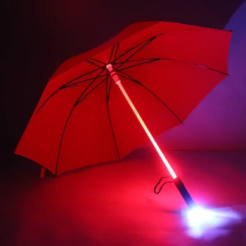 Luminosa Automática de Guarda-chuva LEVOU Estudante de Iluminação Guarda-Chuva Personalidade de Moda Guarda-chuva Lanterna Performance no Palco
