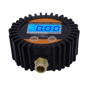 Medidor de Pressão de Pneus Digital LED Elétrico Pesado Calibre de Pressão do Ar Profissional de Acessórios Para Caminhão, Carro, SUV, Van 0.1 Exibição