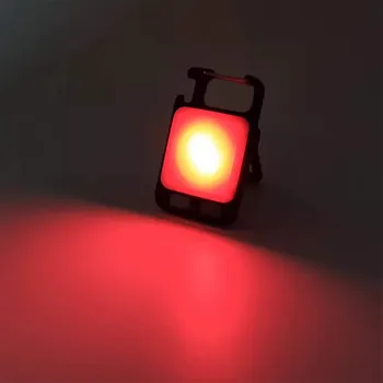 Mini Luz de Camping Profissional Recarregável Lâmpadas de Emergência Acessórios de Pequeno Chaveiro Exterior Lâmpada de Trabalho com Suporte de
