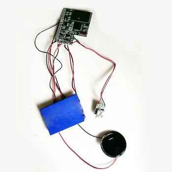Novo Projeto de Música MP3 Módulo Magnética Controlada Por Som de Cartão de Saudação