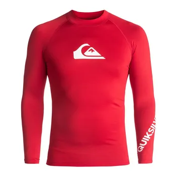 Novos Homens do Maiô de Manga Longa de Natação T-shirt Praia Proteção UV Swimwear do Protetor do Prurido de Lycra de Surf Mergulho Maiô Surf Camisa