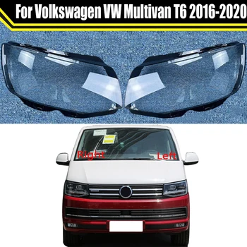 O Farol do carro da Tampa da Lente Vidro Shell Farol Transparente Abajur de Luz Automático da Lâmpada Para a Volkswagen VW Transporter T6 2016-2020