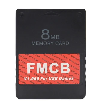 P9YE FMCB V1.966 do Cartão de Memória se Encaixa para Ps2 PS1 Console de Substituição de 8MB 16MB 32MB 64MB