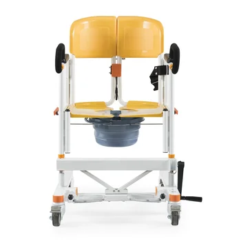 paciente wc cadeira de transferência de vaso sanitário wc cadeira de costas abertas de cadeira de rodas para as pessoas com deficiência CY-WH201