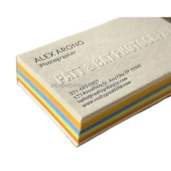 Papelão 600móvel algodão colorplan fedrigoni papel de relevo tipografia folha do cartão de nome