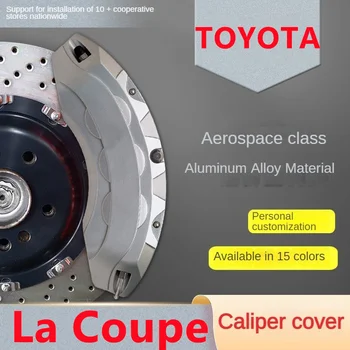 Para a Toyota La Coupe de Carro Pinça de Freio Tampa Frontal Traseira 3D Metal de Alumínio Kit de Ajuste de 2019 2020
