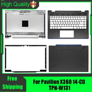 Para HP Pavilion X360 14-CD TPN-W131 Laptop LCD Traseira Tampa Traseira Tampa Superior painel Frontal do apoio para as Mãos do Teclado Inferior da Base de dados de Caso de Habitação