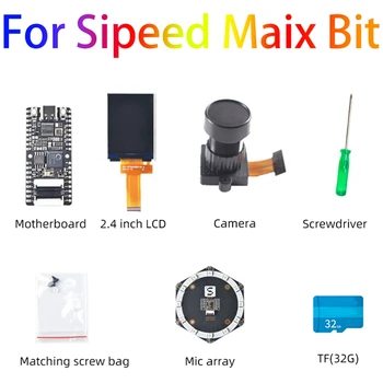 Para Sipeed Maix Pouco Kit RISC-V AI+MUITO K210 Na Linha de Experimentação placa-Mãe Com 2,4 Polegadas Tela/Câmera/Microfone de Matriz/TF Cartão