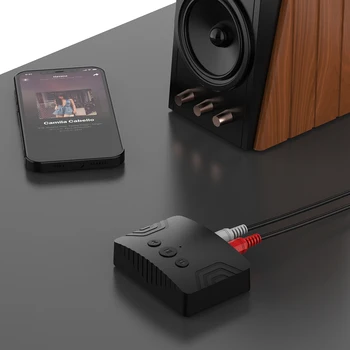Receptor de música Tipo-C Portátil sem Fio Receptor de Áudio Compatíveis com Bluetooth, Dual Interface de Saída DC 5V para o Amplificador de alto-Falante de Carro