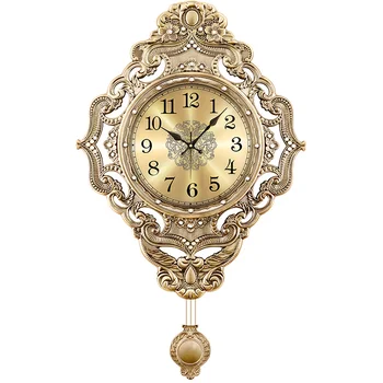 Romano Minimalista, Relógios De Parede Pêndulo Coreano Rosa De Ouro, Relógios De Parede Industrial Horloge Murale Design Moderno