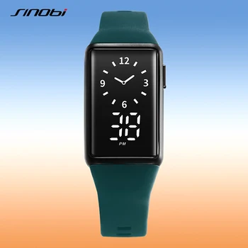 SINOBI Moda, Esportes ao ar livre Homens do Relógio Multifuncional Relógios Calendário Relógio 3Bar Impermeável Relógio Digital Reloj Hombre