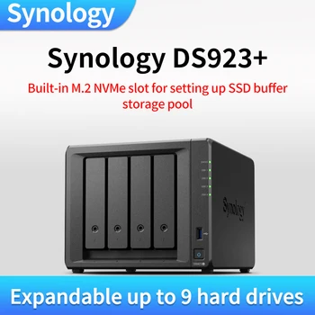 Synology DS923+ NAS Armazenamento de Rede de Servidor Enterprise do Office Disco de Cópia de segurança Caixa de 4 discos de Home office, o Uso de Nuvem em Disco Sem disco