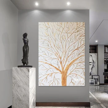 Tronco De Árvore Imagens Naturais Unframed Acrílico Textura Uhandmade Pinturas Sobre Tela Abstrata De Arte, Decorações De Parede Para Sala De Estar