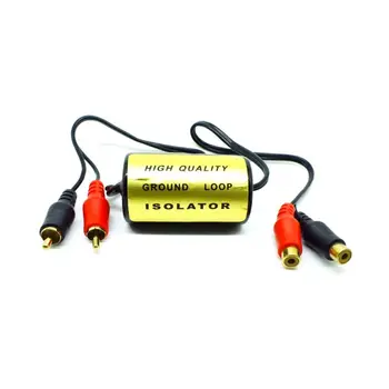 Universal Eliminador de Ruído o Som de 4 Canais RCA de Áudio de Ruído Filtro Supressor de Isolador de Loop de Terra para o som do Carro