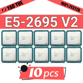 Usado 10pcs E5 2695 V2 Processador de 2.4 GHz 30M Cache LGA 2011 SR1BA CPU do servidor