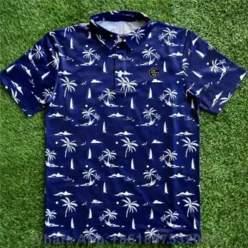 Vestuário de golfe de Verão, Homens de Lapela Botões de Lazer, Esportes Tops Camisa de Polo de Roupas de Manga Curta T-shirt Seca Rápido F1 Racing Roupas
