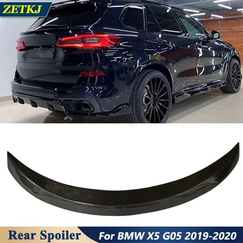 ZETKJ X5 G05 Carro de Fibra de Carbono, Spoiler Traseiro Meio da Asa do Tronco do Corpo de Kits Para BMW X5 G05 2019-2020 Modificação